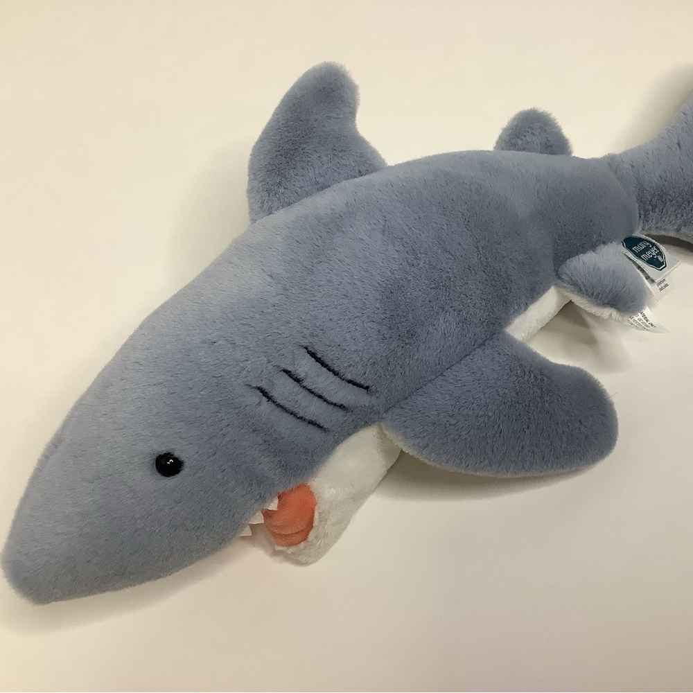Mary Meyer Plush Shark Stuffed Animal Lovey HTF Rare 14” Gray Blue Vintage Soft